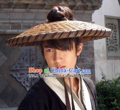 Asian Fashion Chinese Traditional Swordman Bamboo Hat