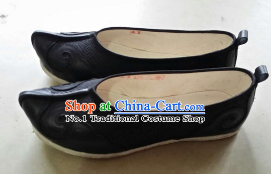 Handmade Asian Chinese Traditional Black Cloud Toe Hanfu Shoes online