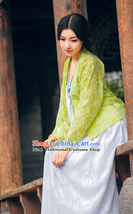 Asian Fashion Oriental Dresses Chinese Hanfu Plus Size Classy Clothing Complete Set
