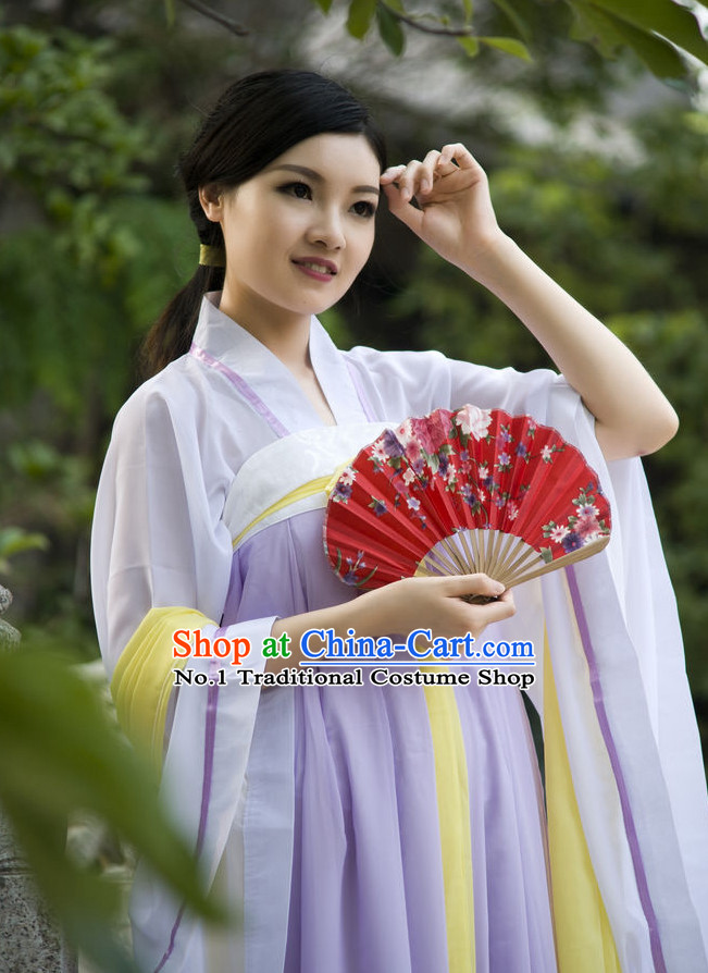 Asian Fashion Oriental Dresses Chinese Hanfu Plus Size Classy Suit Complete Set