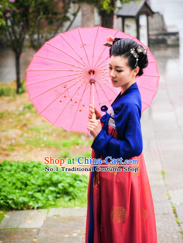 Asian Fashion Oriental Dresses Chinese Hanfu Plus Size Classy Suits Complete Set