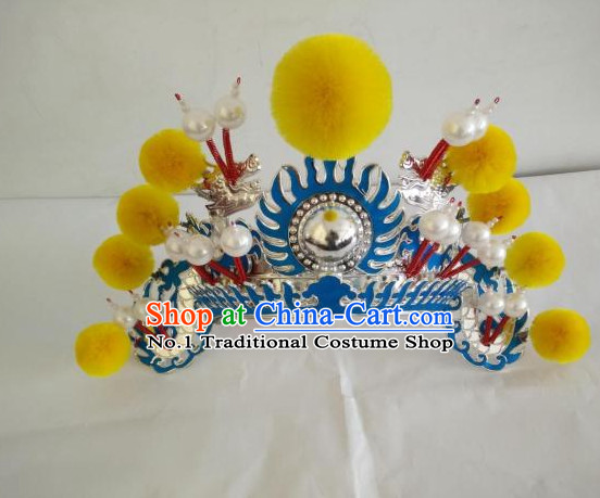 Asian Fashion Oriental Beijing Opera Mu Guiying Hua Mulan Hat