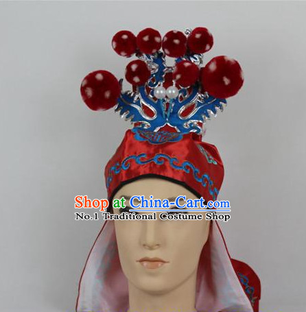 Oriental China Stage Performance Superhero General Hat