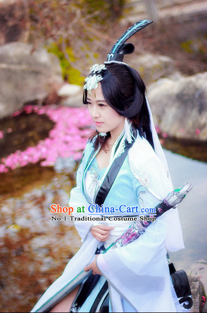 Chinese costumes costume asian fashion oriental clothing wig clothes traditional