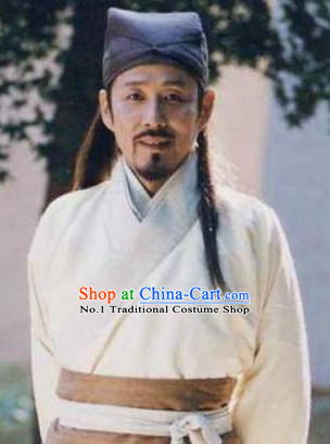 Chinese Ancient Scholar Fabric Hat for Men