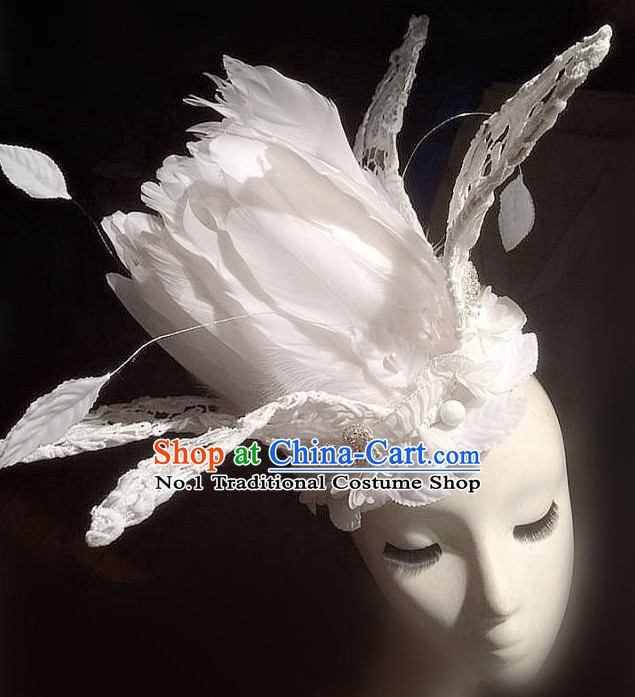 Stage Performance Handmade Flower Hair Fascinators Hair Slides Headpieces Hair Ornaments Set