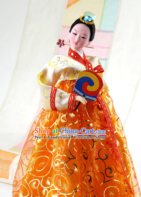 Korean Traditional Handmade Silk Figurine Arts