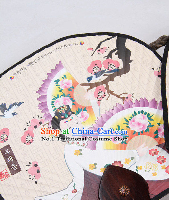 Korean Traditional Handmade Dance Fan for Women