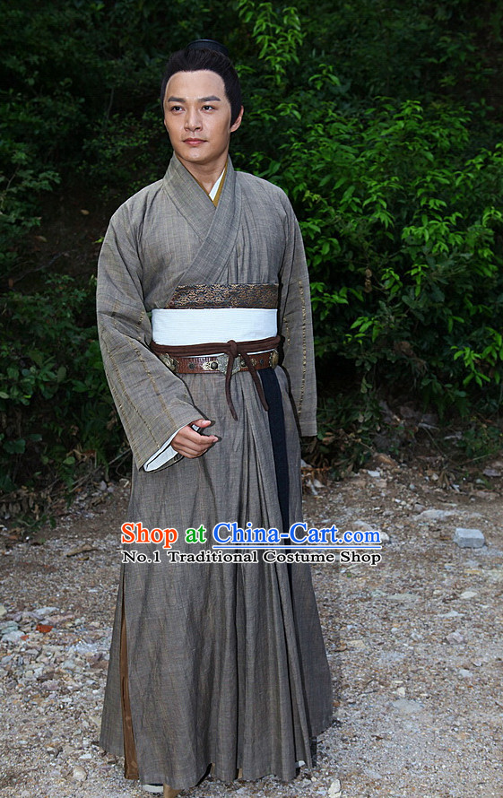 Chinese  Hero Guo Jing Costumes Complete Set for Men