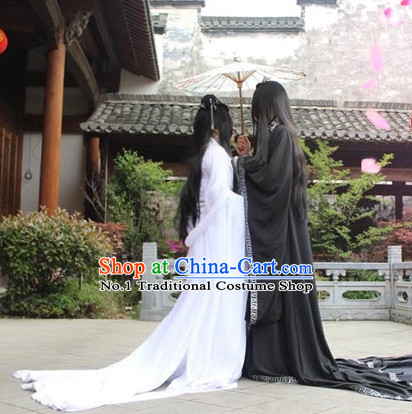 Chinese Black Hanfu Costumes Asia Fashion Ancient China Culture