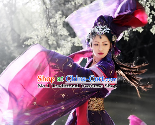 Asia Fashion Ancient China Culture Chinese Carnival Empress Costumes and Hair Accessories