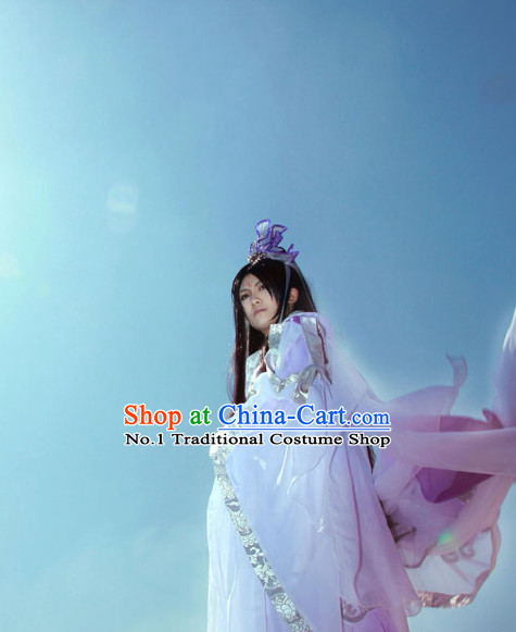 Asia Fashion Ancient China Culture Chinese White Hanfu Dress
