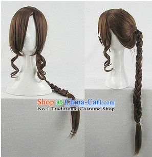 Asian Style Chinese Cosplay Traditional Wig China Ancient Costume Wig