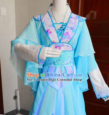 Chinese Traditional Swordswoman Costumes Complete Set
