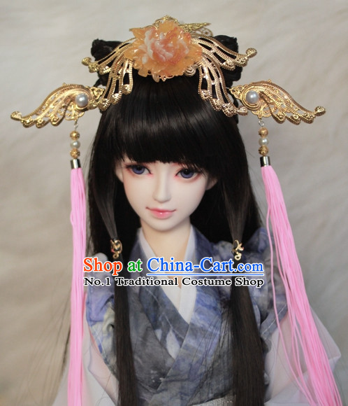 Traditional Chinese Empress Wigs and Hair Clips Accessories