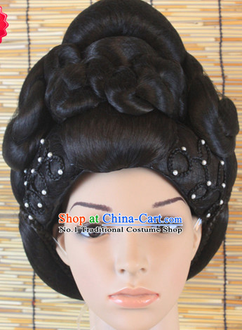 Handmade Chinese Empress Black Wig