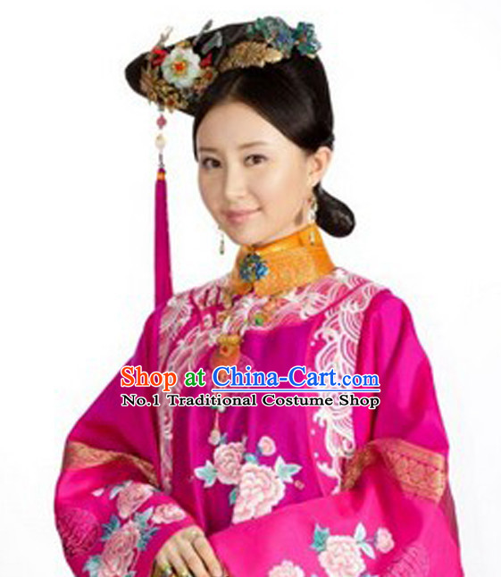 Chinese Ancient Hair Accessory and Black Wig