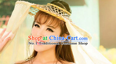 Chinese Ancient Headwear Mysterious Lady Hat