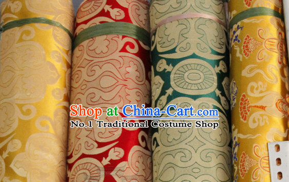 Asian Tibetan Brocade Embroidered Fabric Upholstery Material Dress Material