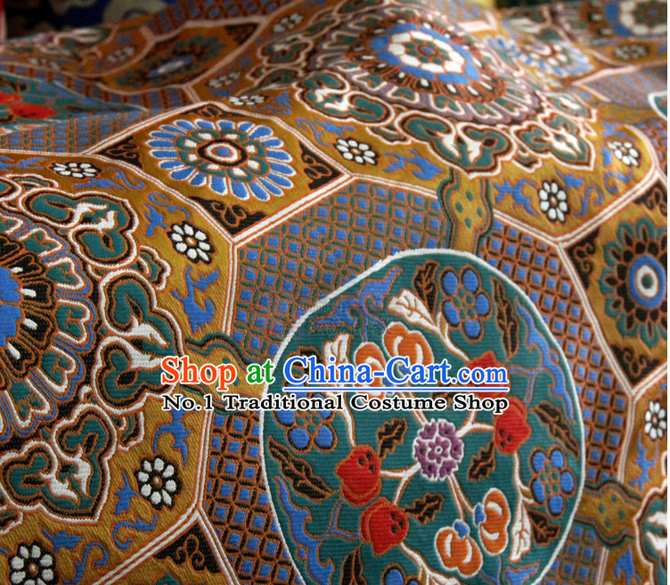 Chinese Tibetan Brocade Embroidered Fabric Upholstery Material Dress Material