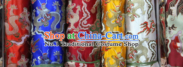 Asian Tibetan Brocade Upholstery Material Embroidered Fabric Dress Material