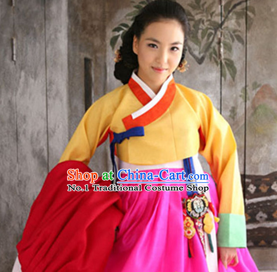 Korean Traditional Clothing Ladies Plus Size Dress Fashion Clothes Complete Set