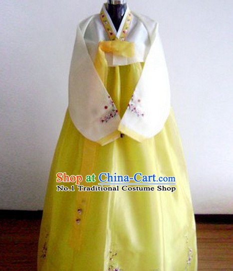 Korean Traditional Dress Female Plus Size Dancing Costumes Complete Set