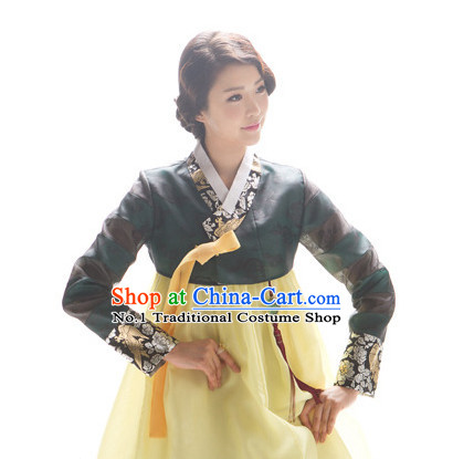 Korean Female National Costumes Traditional Costumes Hanbok Dress
