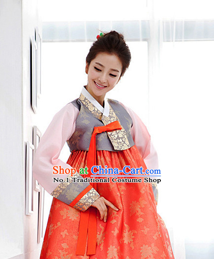 Korean Woman National Costumes Traditional Costumes Hanbok Dress online Shopping