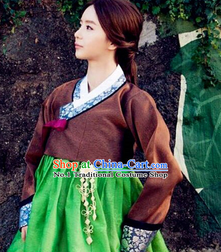 Korean Female National Costumes Traditional Hanbok Clothes online Shopping