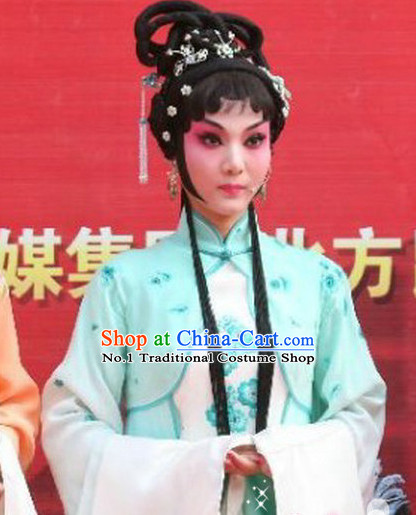 Chinese Traditional Handmade Black Long Wig