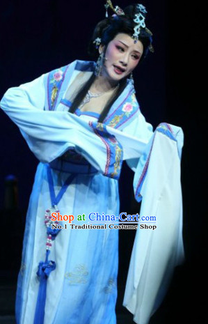 Chinese Traditional National Costumes Opera Dan Costume and Headpieces