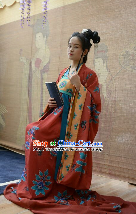 Chinese Traditional Clothing Chinese Ancient Reader Costumes and Headpieces Free Delivery Worldwide