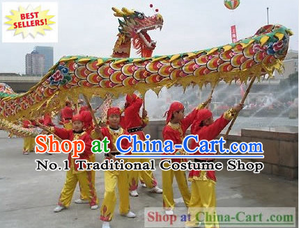 Competition and Parade Dragon Dance Costumes Complete Set for 8 Children