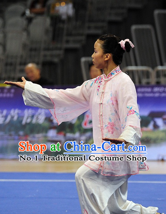 Top Tai Chi Qi Gong Yoga Clothing Yoga Wear Yoga Pants Yang Tai Chi Quan Kung Fu Competition Uniforms for Women