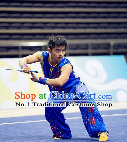 Top Martial Arts Uniforms Supplies Kung Fu Southern Sword Competition Uniforms for Men