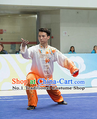 Top Tai Chi Costumes Taijiquan Costume Aikido Chikung Tichi Uniforms Quigong Uniform Thaichi Martial Art Qi Gong Combat Clothing Competition Uniforms for Men or Women