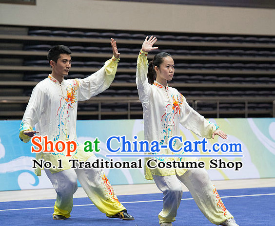 Top Tai Chi Costumes Taijiquan Costume Aikido Chikung Tichi Uniforms Quigong Uniform Thaichi Martial Art Qi Gong Combat Clothing Competition Uniforms for Men or Women