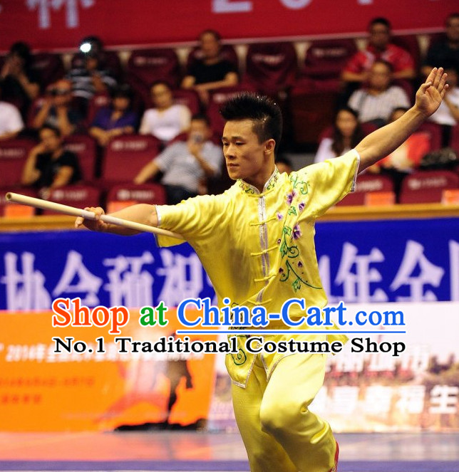 Top Kung Fu Stick Uniforms Kungfu Training Uniform Kung Fu Clothing Kung Fu Movies Costumes Wing Chun Costume Shaolin Martial Arts Clothes for Men