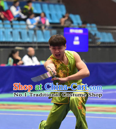 Top Kung Fu Broadsword Uniforms Martial Arts Training Uniform Gongfu Clothing Wing Chun Costume Shaolin Clothes Karate Suit for Men