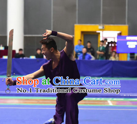 Top Kung Fu Broadsword Uniforms Martial Arts Training Uniform Gongfu Clothing Wing Chun Costume Shaolin Clothes Karate Suit for Men