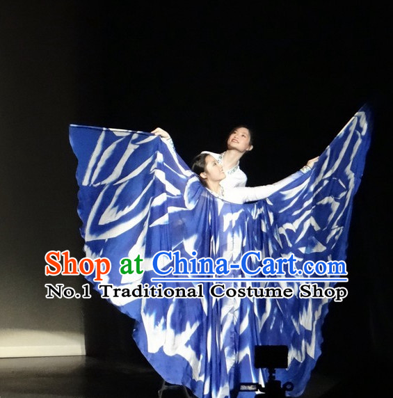 Chinese Butterfly Love Stage Dance Costumes Butterfly Wings Dancing Costumes