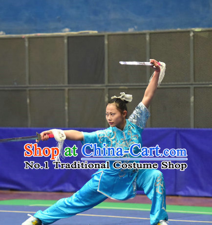 Top Chinese Kung Fu Sword Uniforms Kungfu Uniform Martial Arts Competition Costumes for Women