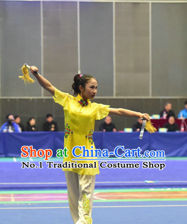 Top Chinese Kung Fu Costume Kung Fu Combat Costumes Wing Chun Karate Uniform Kung Fu Competition Suit Martial Arts Costumes