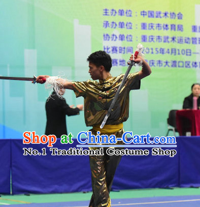 Top Chinese Kung Fu Costume Kung Fu Combat Costumes Wing Chun Karate Uniform Kung Fu Competition Suit Martial Arts Costumes