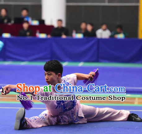 Top Chinese Kung Fu Costume Kung Fu Combat Costumes Wing Chun Karate Uniform Kung Fu Competition Suit Martial Arts Costumes for Men