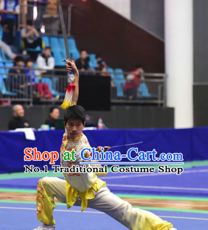 Top Chinese Kungfu Kung Fu Costume Kung Fu Combat Costumes Wing Chun Karate Uniform Kung Fu Competition Suit Martial Arts Costumes for Men