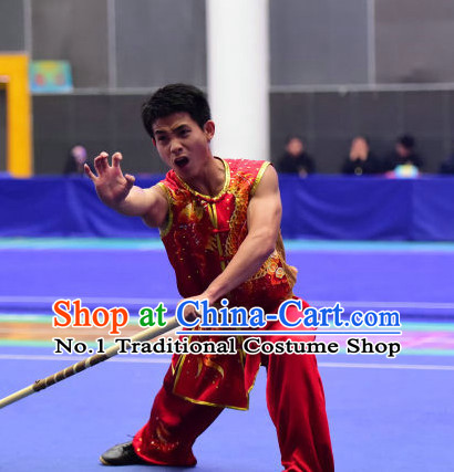 Top Chinese Kung Fu Stick Wooden Dummy Hung Gar Taekwondo Gear Taekwondo Equipment Kung Fu Moves Chinese Kungfu Costume Wing Chun Costumes Competition Uniforms