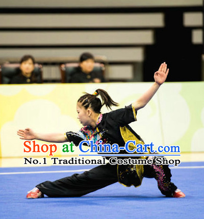 Top Chinese Martial Arts Competition Uniform Kung Fu Suit Gongfu Uniforms for Women