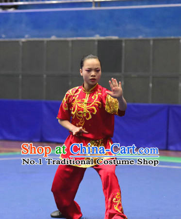 Top Martial Arts Competition Uniform Kung Fu Suit Eagle Fist Mantis Boxing Monkey Fist Gongfu Costumes Complete Set for Women